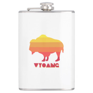 Wyoming Bison Hip Flask