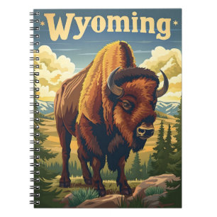 Wyoming Bison Notebook