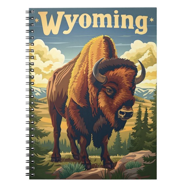 Wyoming Bison Notebook (Front)