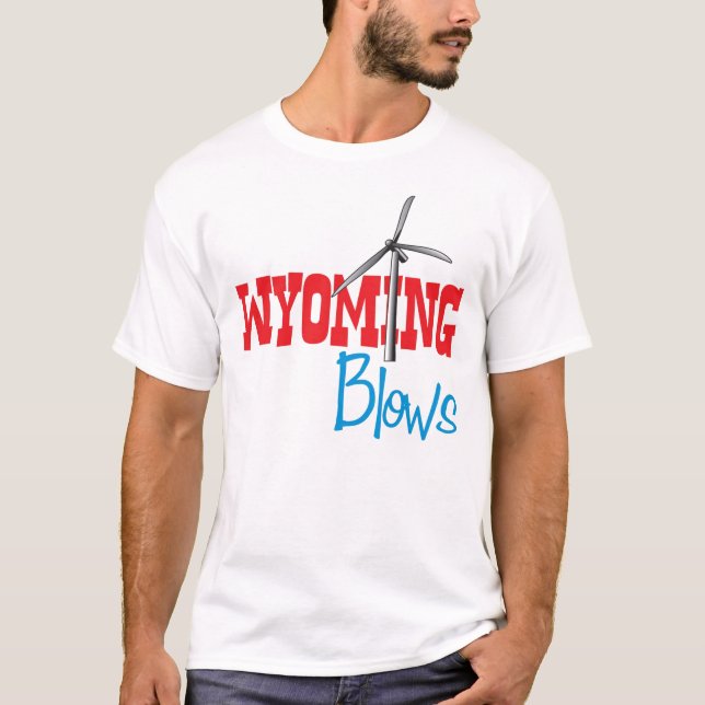 Wyoming Blows Style 2 T-Shirt (Front)