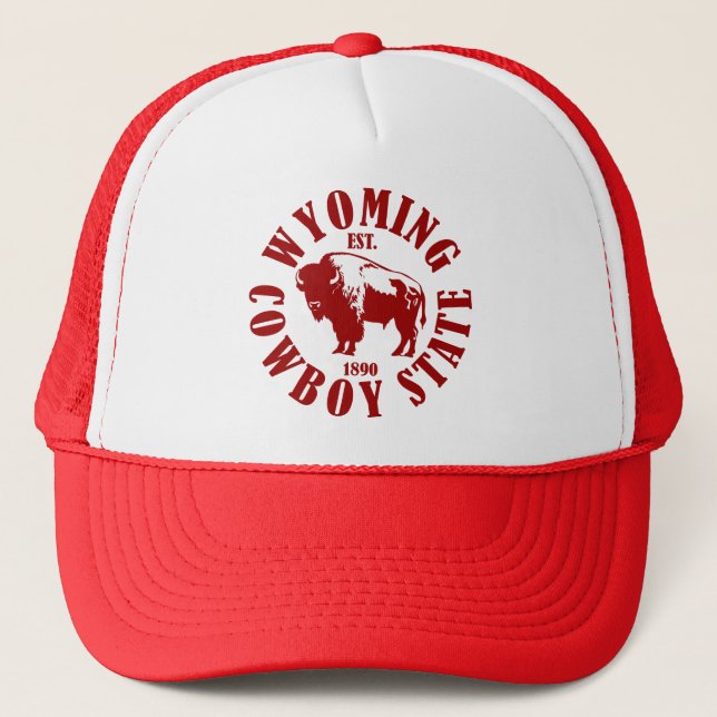 Wyoming,Cowboy State Trucker Hat (Front)