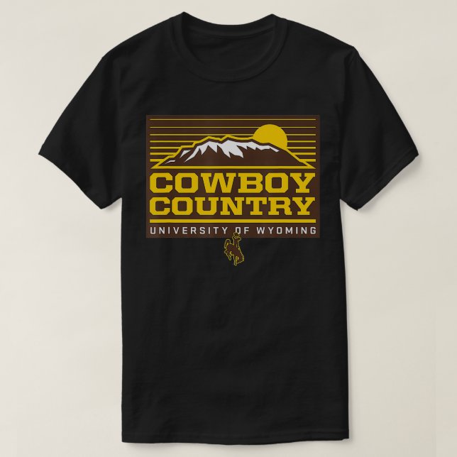 Wyoming Cowboys Apparel Cowboy Country T-Shirt (Design Front)