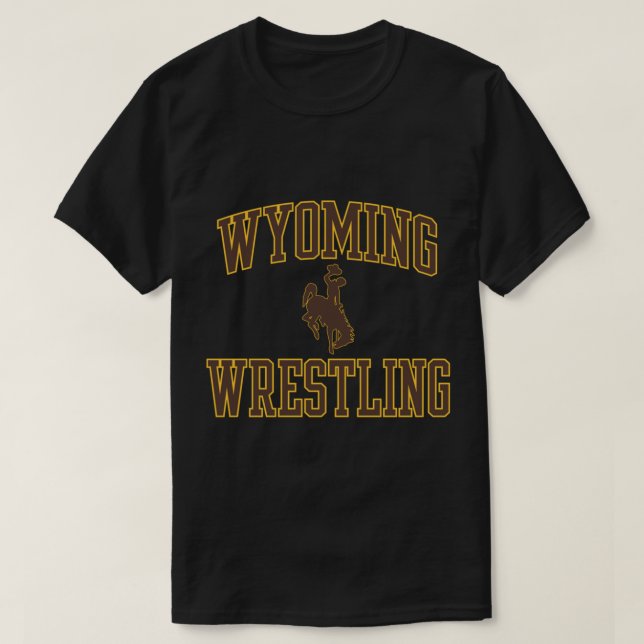 Wyoming Cowboys Apparel Wrestling Classic Arch  T-Shirt (Design Front)