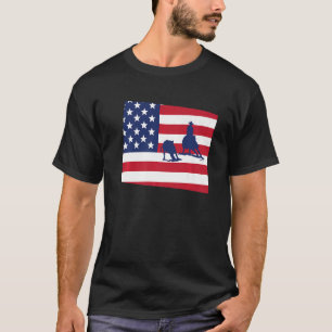 Wyoming Cutting Horse Usa   T-Shirt