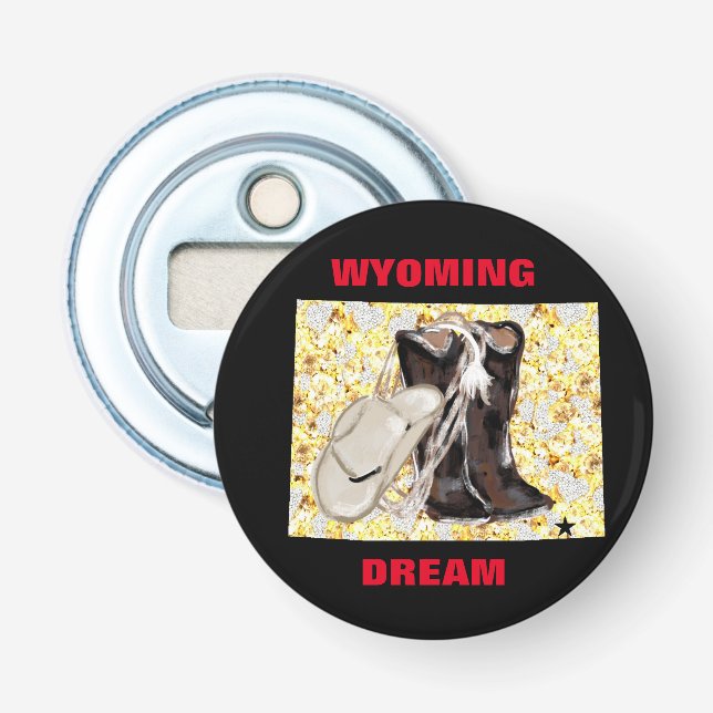 WYOMING DREAM    BOTTLE OPENER (Front)