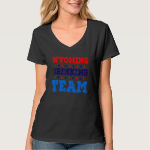 Wyoming Drinking Team State Pride Beer Drinking T-Shirt