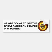 Wyoming Eclipse Bumper Sticker