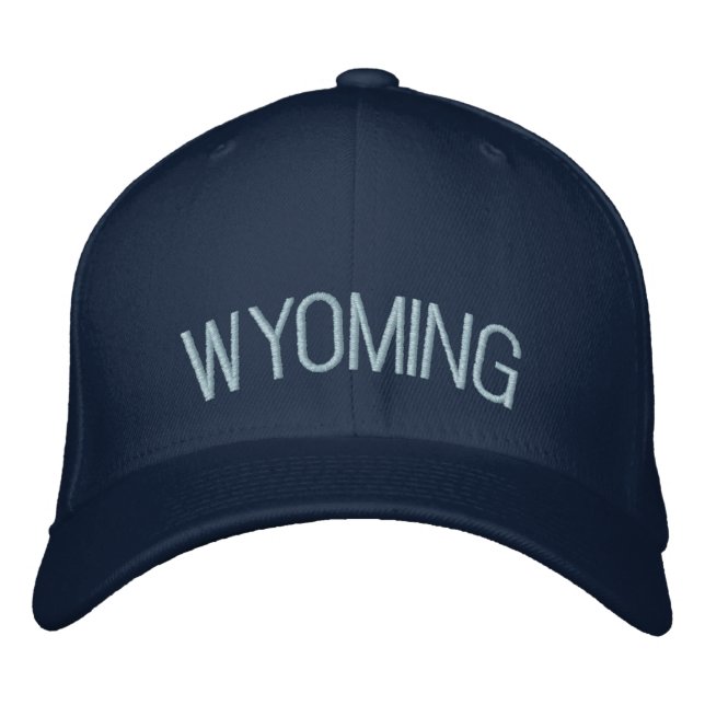 Wyoming Embroidered Hat (Front)
