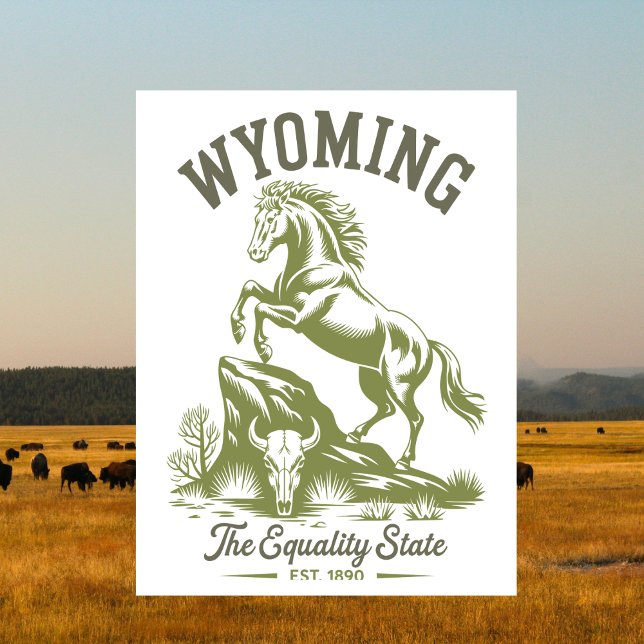Wyoming Equality State Bucking Horse Postcard (Wyoming Equality State Bucking Horse Postcard
)