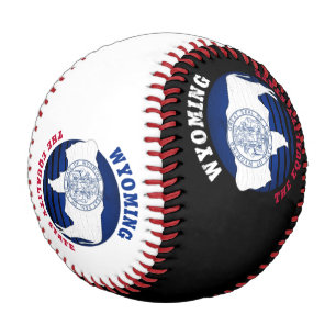 WYOMING EQUALITY STATE FLAG BASEBALL