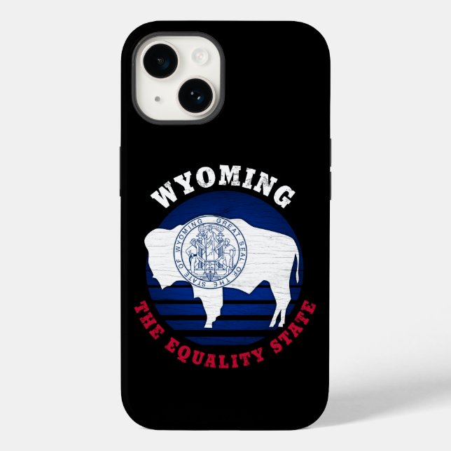 WYOMING EQUALITY STATE FLAG Case-Mate iPhone CASE (Back)