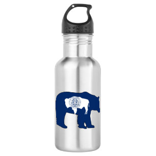 Wyoming Flag Bear 532 Ml Water Bottle