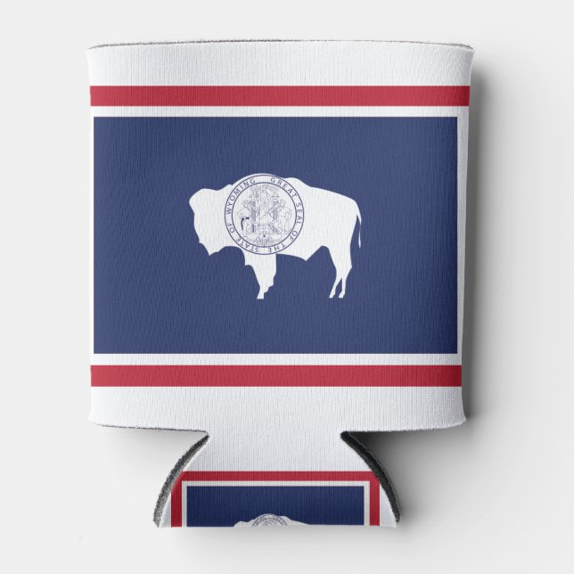 Wyoming Flag Can Cooler (Front)