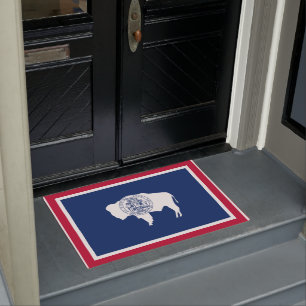 Wyoming Flag Doormat