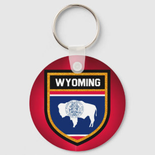 Wyoming Flag Key Ring