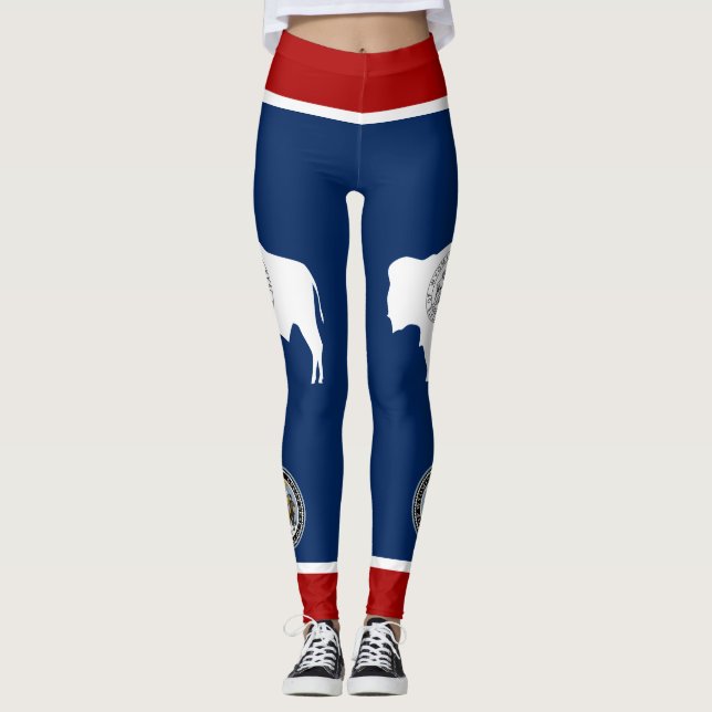 Wyoming flag leggings (Front)