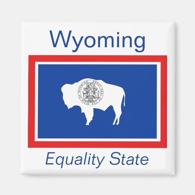 Wyoming Flag Magnet (Front)