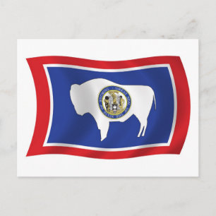 Wyoming Flag Postcard