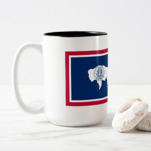 Wyoming Flag Two-Tone Coffee Mug