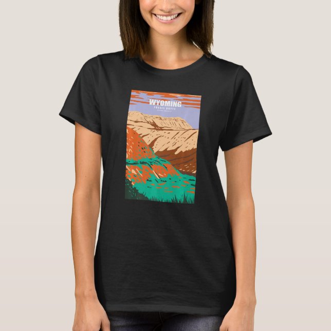 Wyoming Fossil Butte National Monument Adventure C T-Shirt (Front)