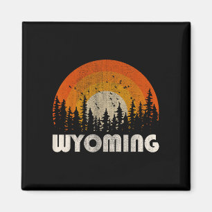 Wyoming - funny nature vintage hiking 60s 70s 80s magnet