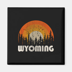Wyoming - funny nature vintage hiking 60s 70s 80s magnet