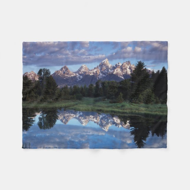 Wyoming, Grand Teton National Park 4 Fleece Blanket (Front (Horizontal))