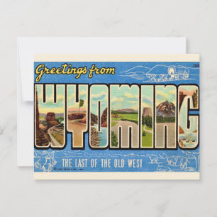 Wyoming Greetings Postcard