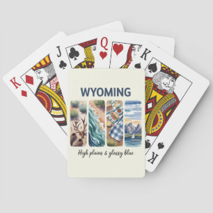 Wyoming High Plains & Glassy Blue Playing Cards