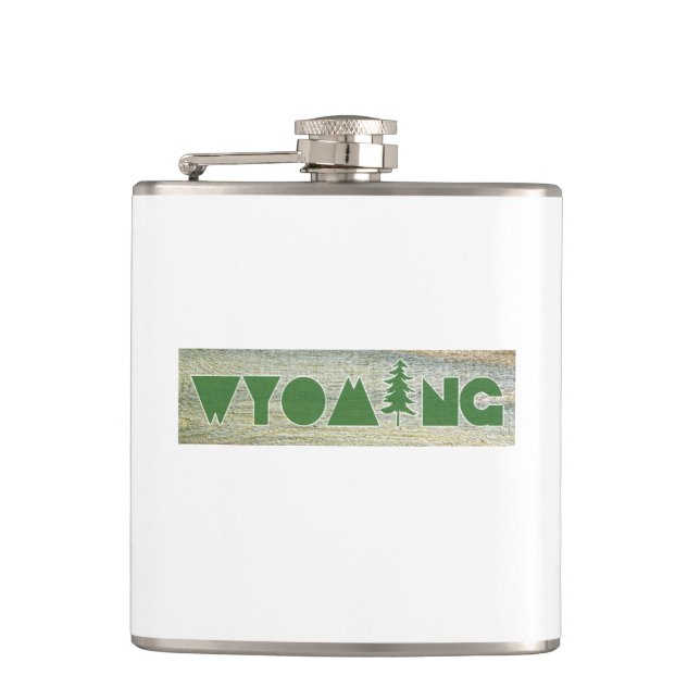 Wyoming Hip Flask (Front)