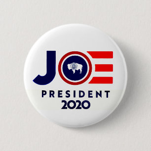 Wyoming is for Joe 2020 6 Cm Round Badge