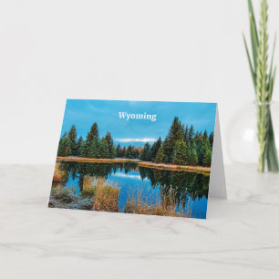 Wyoming landscape photograph card