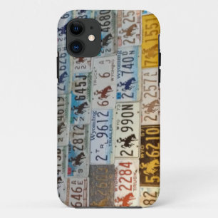Wyoming License plate iPhone 11 Case