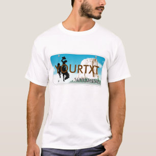 Wyoming License Plate T-Shirt