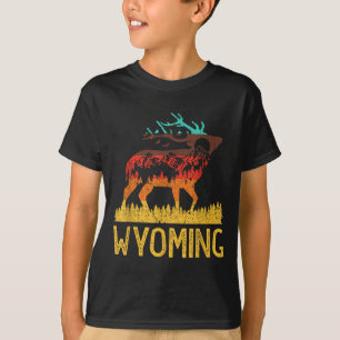 Wyoming - love nature vintage hiking 70s 80s T-Shirt
