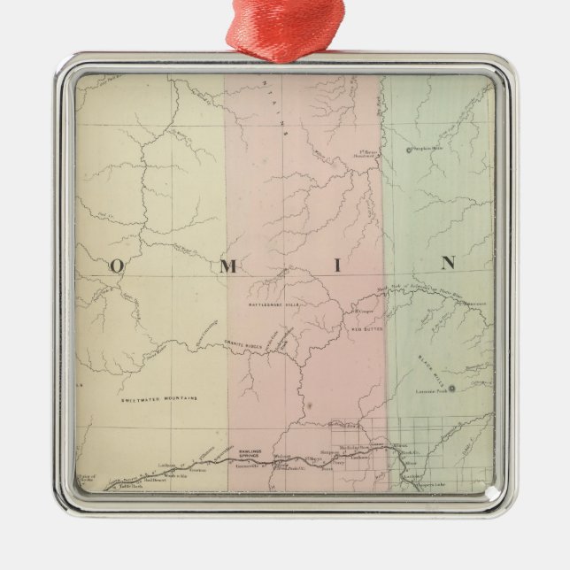 Wyoming Metal Tree Decoration (Front)