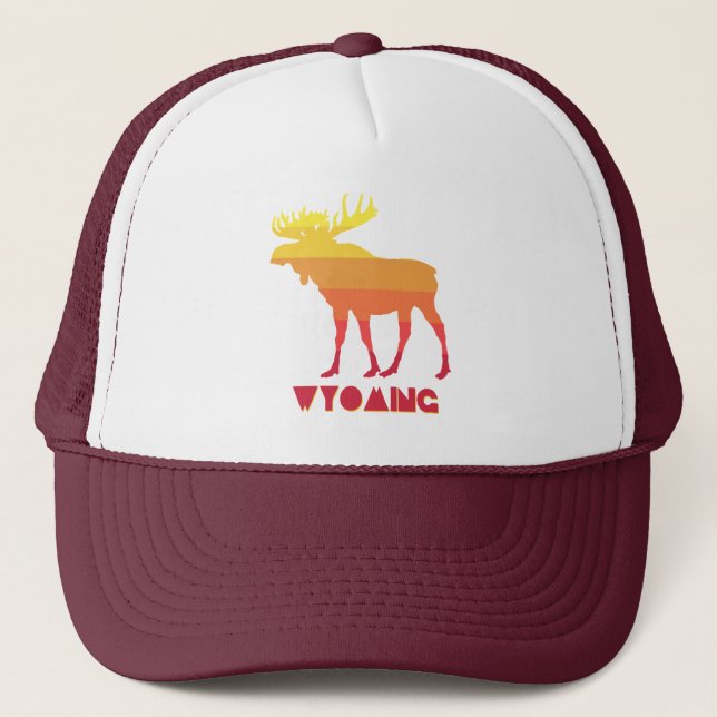 Wyoming Moose Trucker Hat (Front)