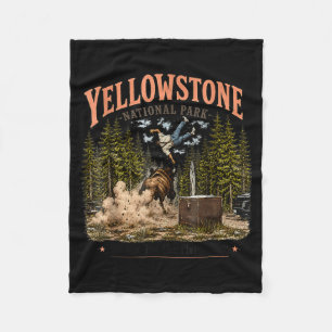 Wyoming Mountains National Park Do Not Pet The Fleece Blanket