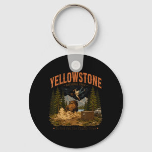 Wyoming Mountains National Park Do Not Pet The Key Ring