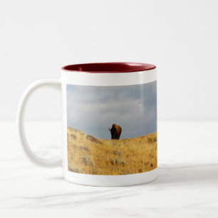 Wyoming Mug-Buffalo 2 Two-Tone Coffee Mug