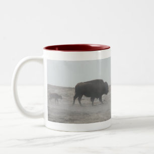 Wyoming Mug-Buffalo Two-Tone Coffee Mug
