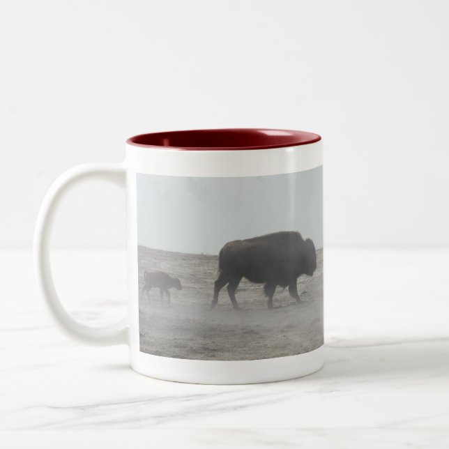 Wyoming Mug-Buffalo Two-Tone Coffee Mug (Left)