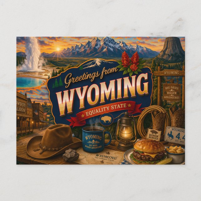 Wyoming Postcard (Front)