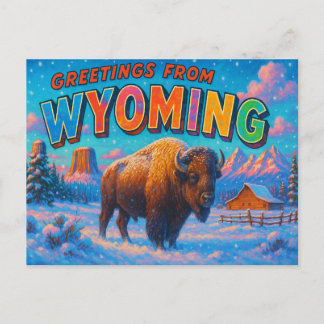 WYOMING Postcard