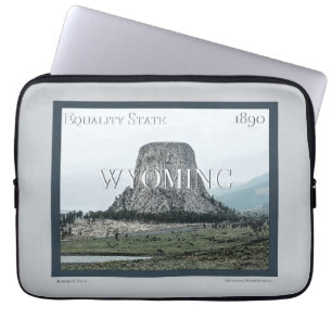 Wyoming Poster Laptop Sleeve