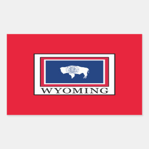 Wyoming Rectangular Sticker