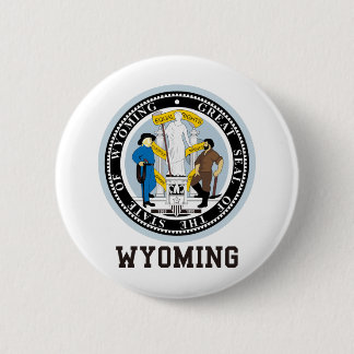 Wyoming Seal 6 Cm Round Badge