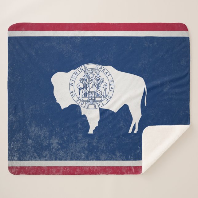 Wyoming Sherpa Blanket (Front (Horizontal))