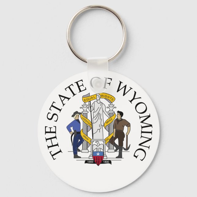 Wyoming sign key ring (Front)