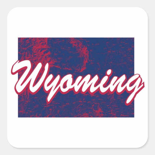Wyoming Square Sticker (Front)